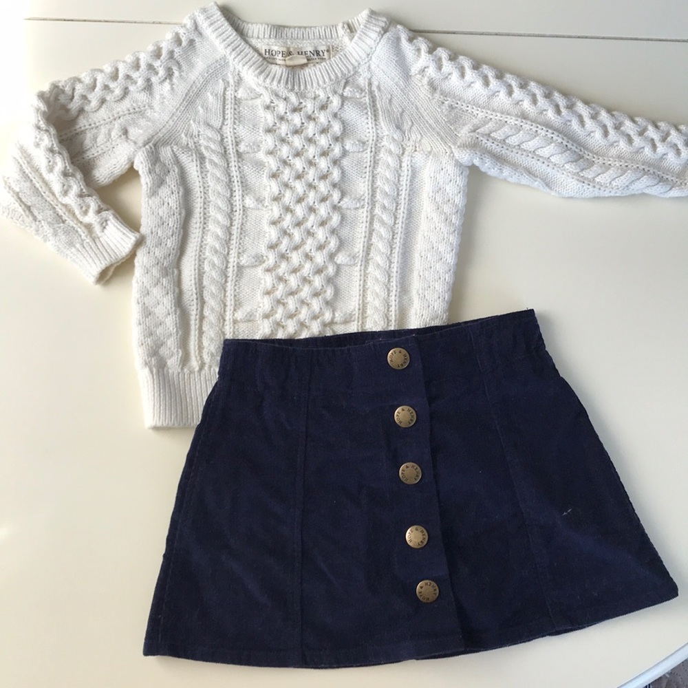 Hope&Henry Sweater and Skirt Bundle